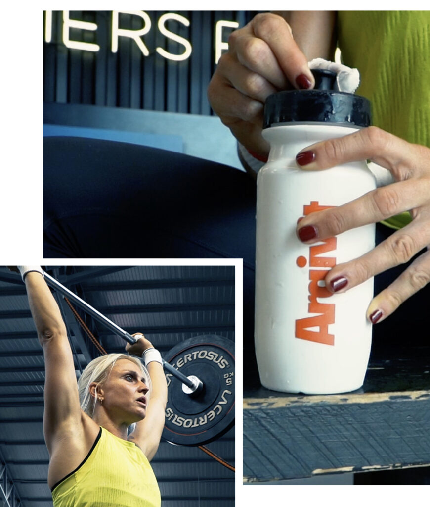 Borraccia di Argivit e Martina, sport Ambassador di Argivit